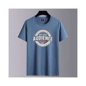 Men's Cotton T-Shirt Short Sleeve Casual Loose Fit Tee Top Basic Breathable Summer