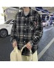 Oversized Plaid Flannel Shirt for Men & Women | L-9XL Plus Size Casual Long Sleeve