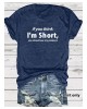 Funny Graphic Print T-Shirt for Women | Casual Short Sleeve Summer