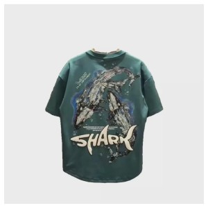 Men's Streetwear Graphic Print T-Shirt Summer Loose Fit Casual