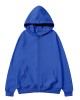 Unisex Zip-Up Hoodie Pullover Plain Color Fleece Sweatshirt for Men and