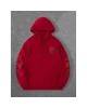 Oversized Hoodie with Rose Print | Drop Shoulder Streetwear
