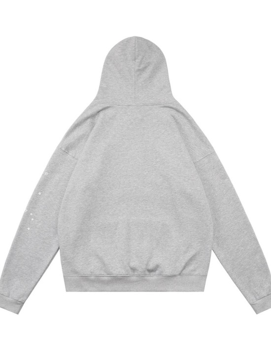 Unisex Spider Hoodie with Heart & Letter Print | Cozy Pullover
