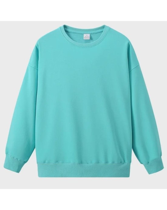Unisex Crewneck Sweatshirt 350GSM Heavyweight Fleece Oversized Plain