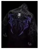 Breathedivinity Gothic Hoodie with Skull Print Zip-Up