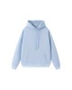 Heavyweight Fleece Hoodie Women Oversized Casual Pullover Winter Warm Solid Color Double-Layer Hood Cotton Sweatshirt