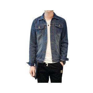 Men's Slim Fit Denim Jacket Casual Spring Autumn Denim