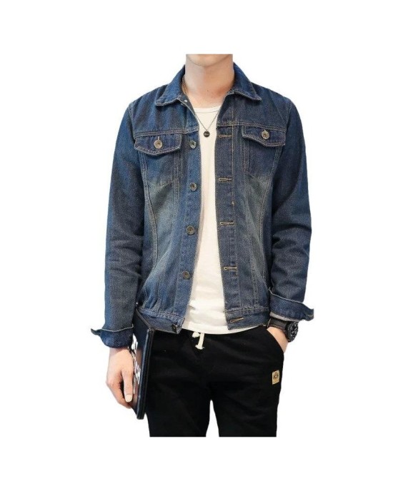 Men's Slim Fit Denim Jacket Casual Spring Autumn Denim