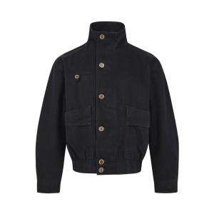 Vintage Street Style Unisex Oversized Denim Jacket with High